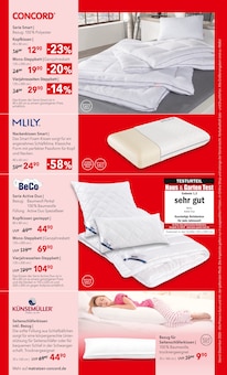 Bettdecke im Matratzen Concord Prospekt "AUS LIEBE ZU GUTEM SCHLAF" mit 10 Seiten (Pforzheim)
