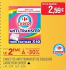 Supermarchés Match Pont-à-Mousson - Promo Lingettes anti transfert de couleurs Promo Lingettes anti transfert de couleurs à 2,59 € dans le catalogue Supermarchés Match à Pont-à-Mousson