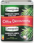 Haricots verts extra-fins sélection cueillis et rangés main - CASSEGRAIN - Intermarché Haricots verts extra-fins sélection cueillis et rangés main - CASSEGRAIN à 1,64 € dans le catalogue Intermarché