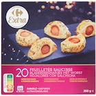Mini feuilletés Apéritifs surgelés - CARREFOUR EXTRA en promo chez Carrefour Mini feuilletés Apéritifs surgelés - CARREFOUR EXTRA dans le catalogue Carrefour