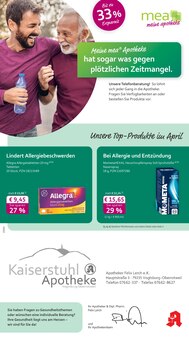 mea - meine apotheke Prospekt Unsere April-Angebote mit 4 Seiten