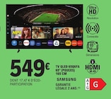 TV QLED 65Q6FA 65m'' (POUCES) 165 cm - Samsung dans le catalogue E.Leclerc