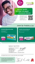 mea - meine apotheke Apotheken Prospekt der aktuellen Woche mit 4 Seiten, gültig von 01.06.2026 bis 30.06.2026, in Brigachtal und Umgebung Aktueller mea - meine apotheke Apotheken Prospekt in Brigachtal und Umgebung, "Unsere Juni-Angebote" mit 4 Seiten, 01.06.2026 - 30.06.2026