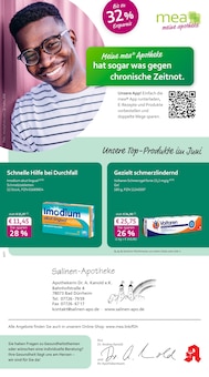 Aktueller mea - meine apotheke Prospekt "Unsere Juni-Angebote" für Bad Dürrheim Aktueller mea - meine apotheke Prospekt für Bad Dürrheim mit Seiten