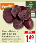 Unsere Heimat – echt & gut Bio Rote Bete bei EDEKA im Reinheim Prospekt für 1,49 €