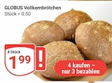 Aktuelles Vollkornbrötchen Angebot bei GLOBUS in Erfurt ab 1,99 €