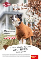 Aktueller Zookauf Zoohandlung Prospekt in Hannover und Umgebung, "Der Herbst kann kommen!" mit 1 Seite, 27.09.2025 - 28.11.2025