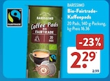 Bio-Fairtrade-Kaffeepads im Angebot bei ALDI SÜD in Heinsberg Bio-Fairtrade-Kaffeepads Angebote von BARISSIMO bei ALDI SÜD Heinsberg für 2,29 €