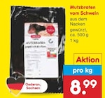 Aktuelles Mutzbraten vom Schwein Angebot bei Netto Marken-Discount in Dresden ab 8,99 €