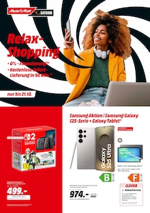 Smartphone im aktuellen MediaMarkt Saturn Prospekt (Pforzheim) Smartphone im MediaMarkt Saturn Prospekt "Relax-Shopping" mit 14 Seiten (Pforzheim)