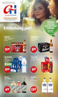 Cola im aktuellen Getränke Hoffmann Prospekt (Hückelhoven) Cola im Getränke Hoffmann Prospekt "Aktuelle Angebote" mit 9 Seiten (Hückelhoven)