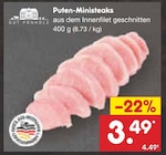 Aktuelles Puten-Ministeaks Angebot bei Netto Marken-Discount in Leverkusen ab 3,49 €