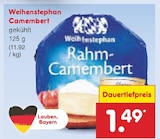 Camembert im Netto Marken-Discount Prospekt Camembert von Weihenstephan im aktuellen Netto Marken-Discount Prospekt für 1,49 €