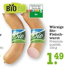Würzige Bio-Fleischwurst bei E center im Karlsruhe Prospekt für 1,49 €
