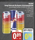 Energy Drink oder Bio Organics Erfrischungsgetränk Angebote von Red Bull bei E center Nürnberg für 0,79 €