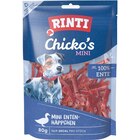 Aktuelle Ente Angebote bei Zookauf in Leverkusen Aktuelles RINTI Snack Chicko's Mini Ente 80 g Angebot bei Zookauf in Leverkusen ab 1,89 €