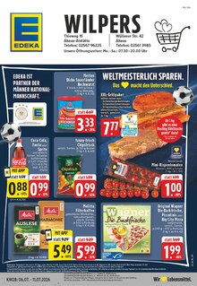 Coca Cola im EDEKA Prospekt "Aktuelle Angebote" mit 24 Seiten (Ahaus)