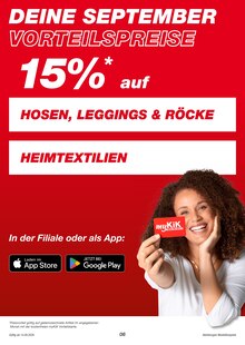 Trainingsanzug Angebot im KiK Prospekt, gültig von 14.09.2026 bis 26.09.2026 Trainingsanzug Angebot im aktuellen KiK Prospekt auf Seite 8