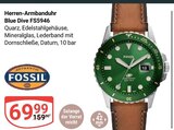 Herren-Armbanduhr Blue Dive FS5946 Angebote von Fossil bei GLOBUS Leipzig für 69,99 €