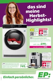 Kaffeevollautomat Angebot & Preis im aktuellen EP: Prospekt Kaffeevollautomat Angebot im aktuellen EP: Prospekt auf Seite 1