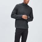 Pull avec col roulé gris foncé homme dans le catalogue La Halle