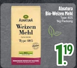 Bio-Weizen Mehl Type 405 im EDEKA Prospekt Bio-Weizen Mehl Type 405 von Alnatura im aktuellen EDEKA Prospekt für 1,19 €
