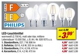 LED-Leuchtmittel Angebote von PHILIPS bei toom Baumarkt Rüsselsheim für 3,99 €