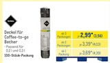 Deckel für Coffee-to-go Becher im Angebot bei METRO in Nordhorn Deckel für Coffee-to-go Becher Angebote von RIOBA bei METRO Nordhorn für 3,56 €