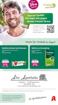 mea - meine apotheke Prospekt der KW 32 "Unsere August-Angebote" Aktueller mea - meine apotheke Prospekt "Unsere August-Angebote" Seite 1 von 4 Seiten