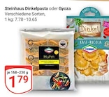 GLOBUS Weiterstadt - Dinkelpasta Angebot im Prospekt Dinkelpasta bei GLOBUS im Weiterstadt Prospekt für 1,79 €