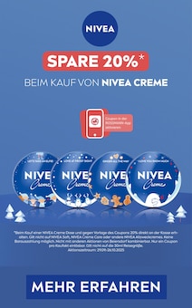NIVEA Prospekt "Spare 20%* beim Kauf von Nivea Creme" mit  Seite (Attendorn (Hansestadt))
