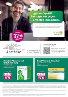 Aktueller mea - meine apotheke Prospekt "Unsere November-Angebote" Seite 1 von 4 Seiten für Arnstein