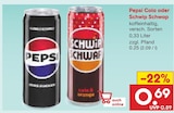 Pepsi Cola oder Schwip Schwap Angebote bei Netto Marken-Discount Mühlhausen für 0,69 €