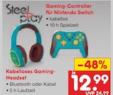 Gaming-Controller für Nintendo Switch von Steelplay im aktuellen Netto Marken-Discount Prospekt