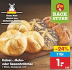 Kaiser-, Mohn- oder Sesambrötchen im Angebot bei Netto Marken-Discount in Neustadt Kaiser-, Mohn- oder Sesambrötchen Angebote bei Netto Marken-Discount Neustadt für 1,00 €