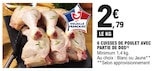 Promo 6 Cuisses de Poulet avec Partie de Dos à 2,79 € dans le catalogue E.Leclerc à Vacquiers