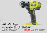 Aktuelles Akku-Schlagschrauber ½ R18IW3-0 Angebot bei toom Baumarkt in Leipzig ab 139,99 €