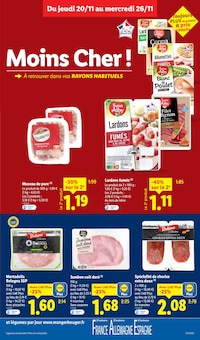 Promotion Mortadelle dans le prospectus Lidl, valable du 20/11/2025 au 26/11/2025 Promo Mortadelle dans le catalogue Lidl du moment à la page 11