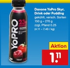 YoPro Skyr von Danone im aktuellen Netto Marken-Discount Prospekt für 1,11 €