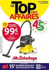 Aspirateur Angebote im Prospekt "LE TOP DES AFFAIRES DES 45 ans" von Mr. Bricolage auf Seite 1