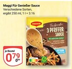 Für Genießer Sauce Angebote von Maggi bei GLOBUS Gera für 0,79 €
