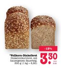 E center Nieder-Olm - Vollkorn-Dinkelbrot Angebot im Prospekt Vollkorn-Dinkelbrot bei E center im Nieder-Olm Prospekt für 3,30 €