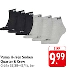 Herren Socken Quarter & Crew im Angebot bei EDEKA in Wiesbaden Herren Socken Quarter & Crew Angebote von Puma bei EDEKA Wiesbaden für 9,99 €