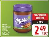 Haselnusscreme von Milka für 2,49 € bei EDEKA im Angebot Haselnusscreme von Milka im aktuellen EDEKA Prospekt