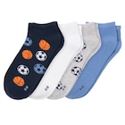 4 Paar Jungen Sneaker-Socken mit Ball-Motiven im Ernstings family Prospekt 4 Paar Jungen Sneaker-Socken mit Ball-Motiven von im aktuellen Ernstings family Prospekt für 6,00 €