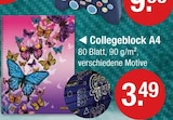 Collegeblock A4 von  im aktuellen V-Markt Prospekt für 3,49 €