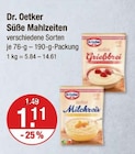 Süße Mahlzeiten von Dr. Oetker im aktuellen V-Markt Prospekt für 1,11 €