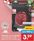 Filetsteak vom Jungbullen Angebote von GUT PONHOLZ bei Netto Marken-Discount Ludwigsburg für 3,29 €