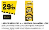 Promo Lot de 2 mesures 5 m et 8 m Control Lock à 29,95 € dans le catalogue Tout Faire à Mézières-sur-Seine