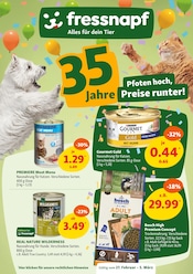 Aktueller Fressnapf Prospekt mit Tierbedarf, "35 Jahre - Pfoten hoch, Preise runter!", Seite 1